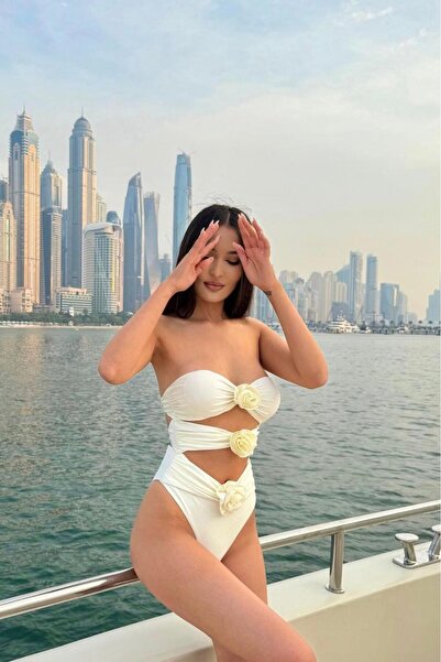 Bikini Mayokini Dünyası Μαγιό Bloom - Λευκό