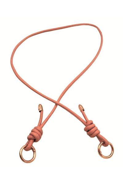angel çanta aksesuar Angel Bag Accessory Artificial Leather 5 mm Knot Model Single Bag Handle 85 cm (Powder Color)