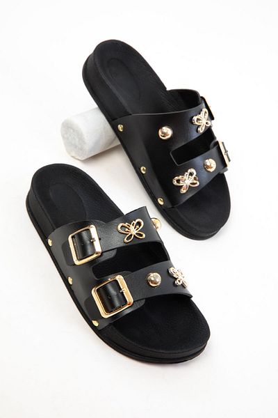 SOHO Black Women's Slippers 20757