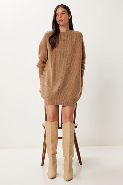 Happiness İstanbul Дамски бисквитен суитшърт Oversize Basic Basic BV00099