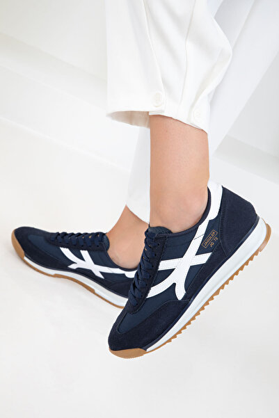 SOHO Navy Blue-White Women's Sneaker 20761