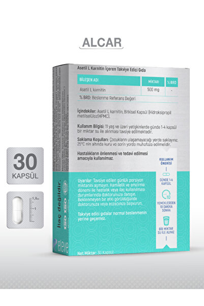 goodday Asetil L Karnitin 500mg Alcar Içeren Takviye Besin Desteği
