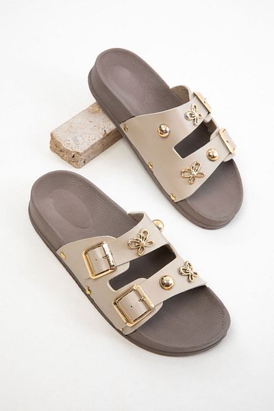SOHO Beige Women's Slippers 20757