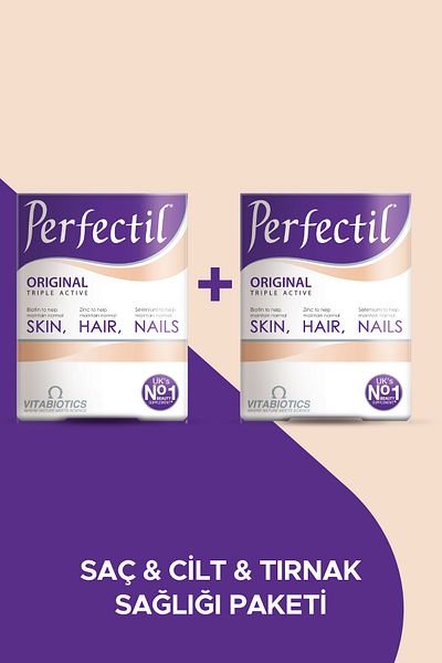 Perfectil 2-Pack Advantage Pack with Vitamin and Biotin - for Hair Skin Nail Health