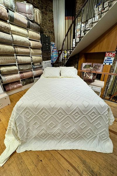 best house decor مفرش سرير مزدوج إسكندنافي مقاس 240 × 250 سم عدد 2 كيس وسادة