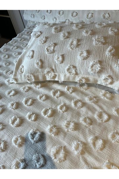 best house decor Delux Pompom Single Bedspread 180X250