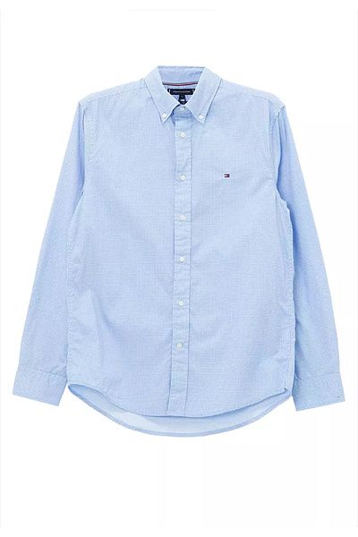 Tommy Hilfiger FLEXIBILNÁ POPLÍNOVÁ MINI POTLAČ RF TRIČKO