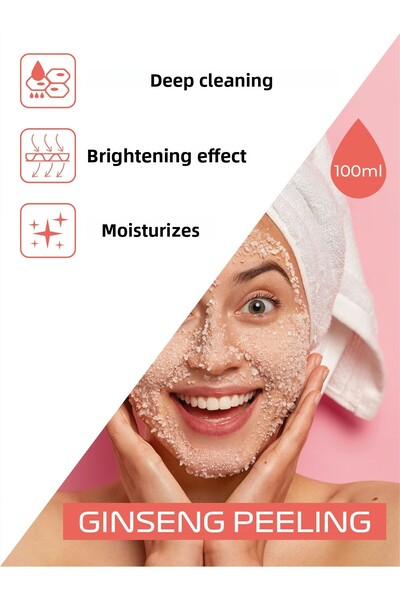 Masse Leur Instant Dead Skin Cleansing Strawberry Peeling with Korean Ginseng Extract Set of 2 100 ml