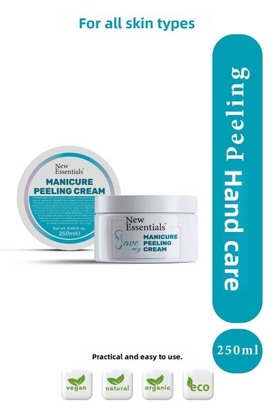 New Essentials 250 ml Manicure Peeling Cream - Revitalizing and Softening Han...