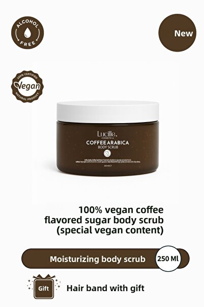 Lucille مقشر الجسم المنقي والمنشط بنكهة القهوة 250 مل