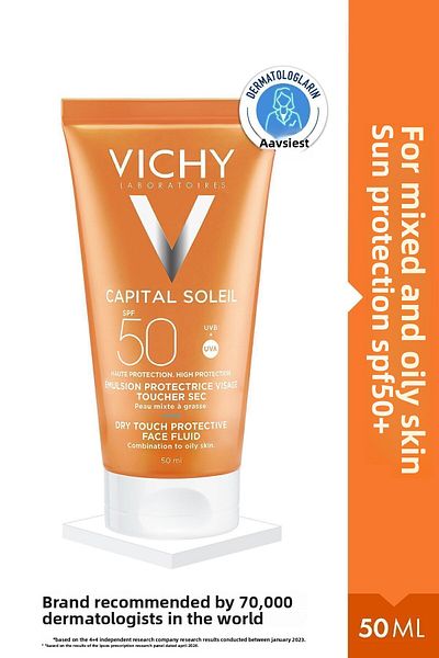 Vichy Capital Soleil Dry Touch SPF 50 - High Protection Sunscreen - 50 ml