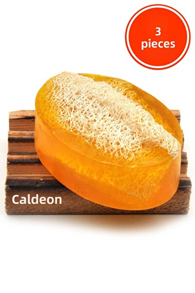 xdeonss صابون الكبريت الطبيعي المصنوع يدويًا من ألياف اليقطين 120 جرام × 3 قطع