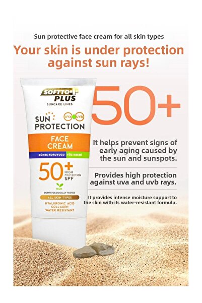 Softto Plus 75 Ml 50Spf Sunscreen Face Cream - For All Skin Types