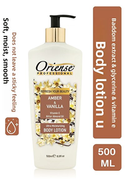 ORİENSE 500 مل إثراء العنبر - تركيبة الفانيليا الساخنة وغسول الجسم للترطيب ال...