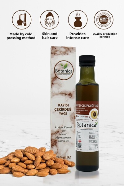 botanica Prunus Armeniaca - Apricot Kernel Oil, Skin Dryness - 250 ml Care Oil
