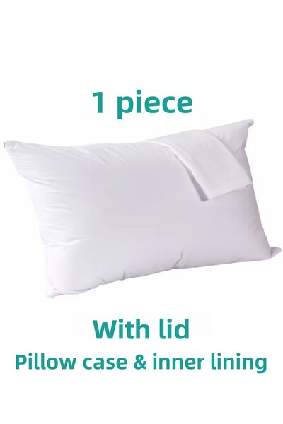 SUVAY White Colored Cotton Covered Pillow Inner Case - 50x70 Mattress