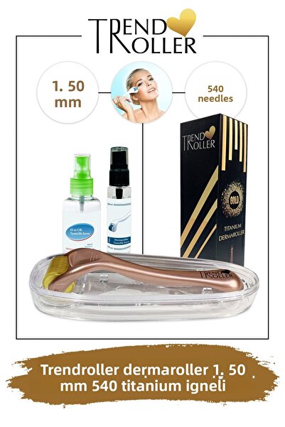 Trendroller Dermaroller 1.50mm Titanium 540 Needle Original Derma Roller