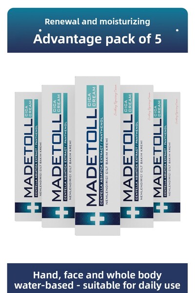 Madetoll مجموعة مميزات مكونة من 5 قطع - كريم تجديد وترطيب البشرة 30 جرام