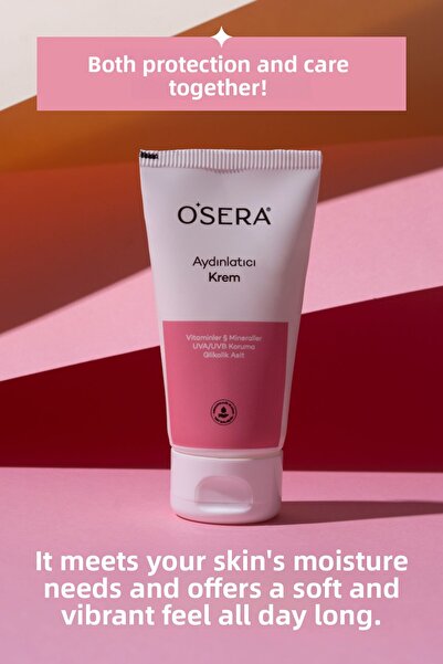 OSERA حمض الجليكوليك 50 مل - كريم العناية بموازنة اللون وحماية UVA/UVB