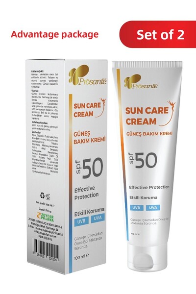 Prosante كريم الحماية من الشمس بعامل حماية من الشمس SPF 50، حماية فعالة من ال...