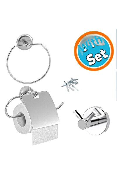 NZB الكروم معدن قوي جهاز المسمار بالوعة الحمام مرحاض القماش منشفة شوكة شماعات...