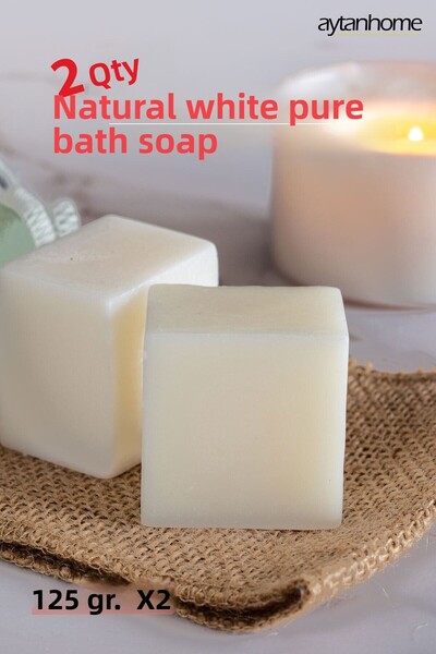 Aytan Home صابون حمام طبيعي نقي تاريخي (قطعتين) مضاد للبكتيريا، تأثير منعش