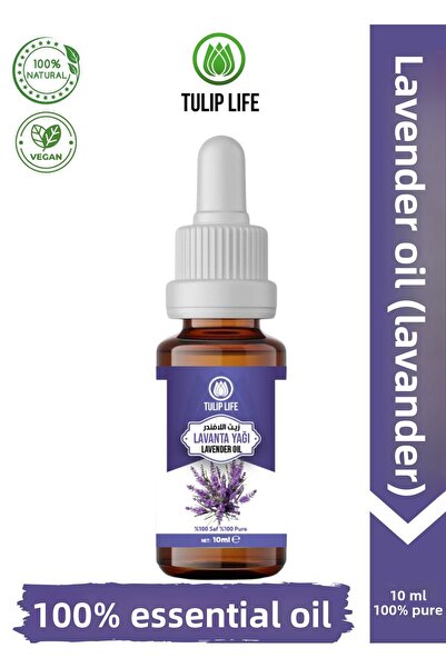 Tuliplife زيت اللافندر العطري 10 مل - نقي وطبيعي وقطارة زجاجية