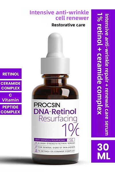 PROCSIN Ser intensiv antirid regenerant cu 1% retinol și ceramidă Hydro Solution 30 ml