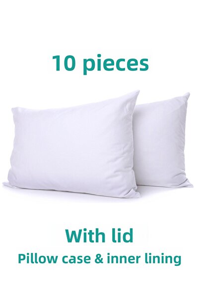 SUVAY White Colored Cotton Covered Pillow Inner Case - 50x70 Mattress