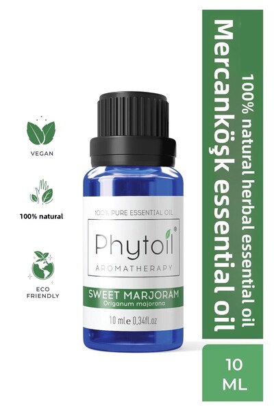 phytoil Organic Mercanköşk Essential Oil – Sweet Marjoram 100% Pure and Natur...