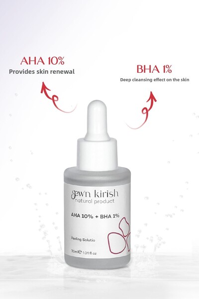 Gewn Kirish Aha & Bha Peeling Effect Serum (Aha 10% & Bha 1%) 30 ml