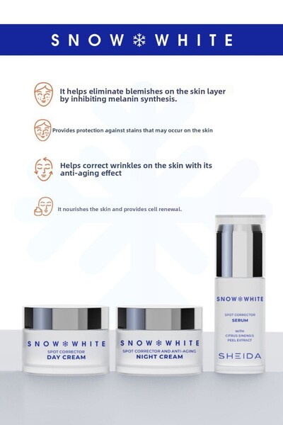 Sheida Snow White Skin - Whitening and Brightening Blemish Cream Spf15 50ml Day Care