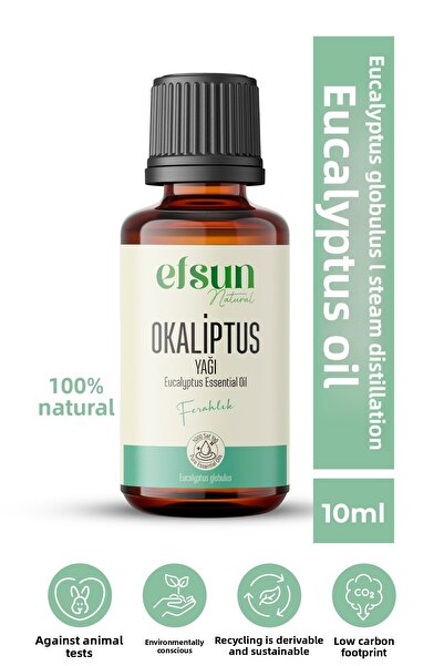 Efsun Natural زيت الأوكالبتوس العطري 100% طبيعي نقي 10 مل