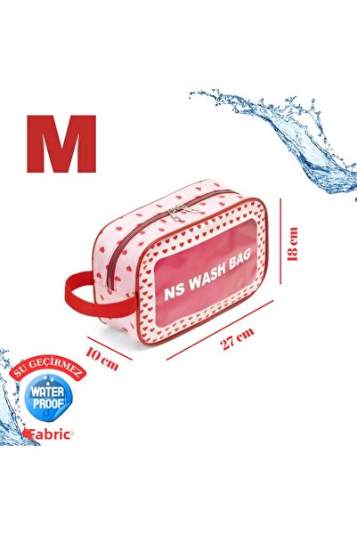 NS reliable Transparent Makeup and Cosmetic Bag - Portable Travel Bathroom St...