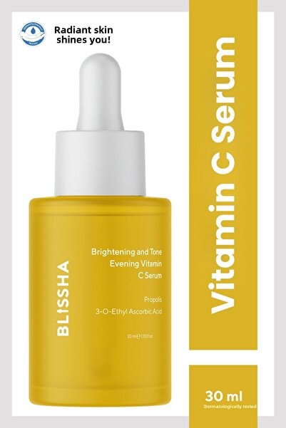 blissha سيروم فيتامين سي لتفتيح اللون وموازنة اللون 30 مل (دنج، حمض الأسكوربيك)
