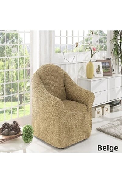 elgeyar Canapea de o persoană din bumbac extensibil învelit lung - Husă pentru canapea extensibilă inclusă