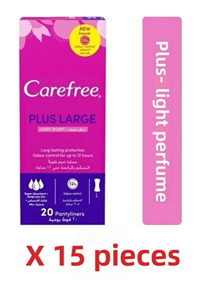 Carefree ديلي باد بلس كبير 20 قطعة 15 باكت