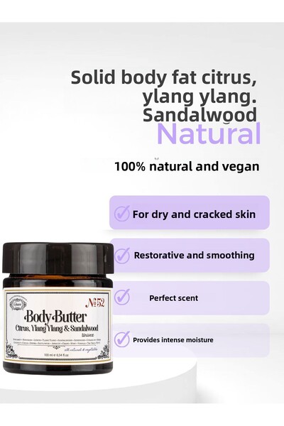 Rosece Citrus Ylang Ylang - Natural Solid Body Oil 100 Ml Sandalwood Moisturizer