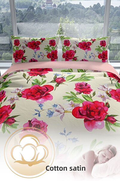 PerlaSera Σετ Παπλωματοθήκη Aqua 3d Cotton Satin Διπλό