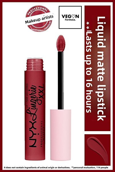 NYX Professional Makeup أحمر شفاه سائل غير لامع Xxl - ملابس داخلية مثيرة للشفاه