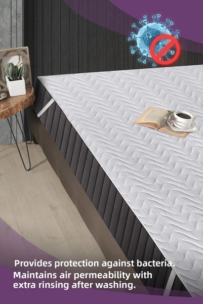 VAVEY Quilted Four-Corner Elastic Water-Resistant Mattress Protector Mattress Cover