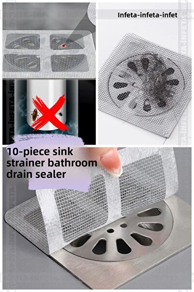 İnfeta Aveo 10 bucăți sită pentru chiuvetă, dispozitiv de închidere a scurger...