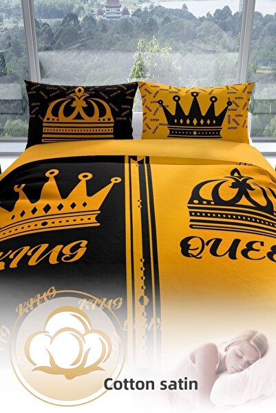 Cattleya King-queen 3d Cotton Satin Double Duvet Cover Set