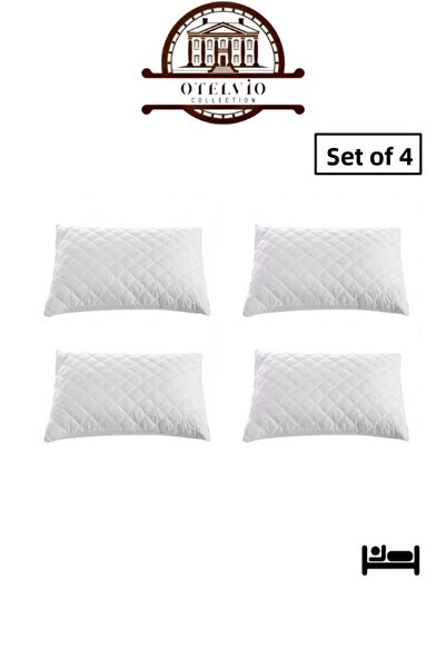 OTELVIO Set 4 Protectoare de perne, Saltele de perna matlasate cu insertie, 5...