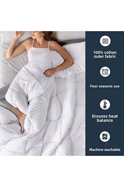 Prime Sleeks لحاف مايكروسوفت مزدوج، نسيج قطني 100%، 195x215 سم