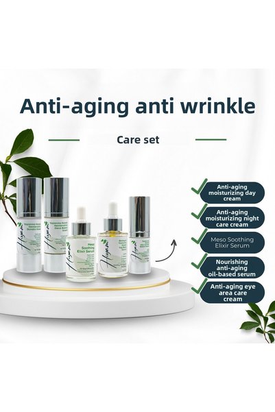 Hiyam Anti-Aging Care Set - Day/Night Cream - Meso Serum - Oil Based Serum - Eye Cream