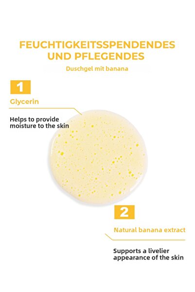 THE BATH FACTORY Hydratační a vyživující sprchový gel s příchutí banánu 400 ml