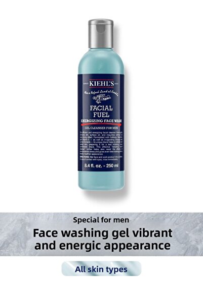 Kiehl's Facial Fuel Ενεργειακό Τζελ Καθαρισμού Προσώπου για Άνδρες 250 ml