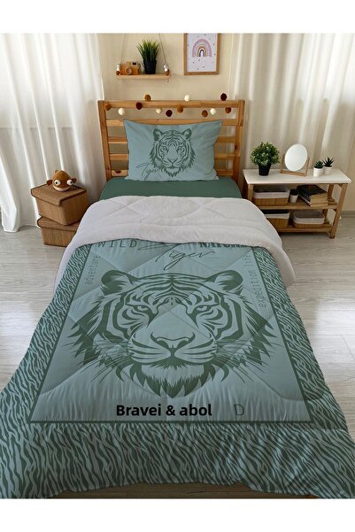 Evmila Σετ παπλωμάτων και ύπνου μονό με σχέδιο λιονταριού 160x220 cm Wellsoft...