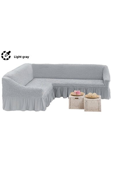 Evory Home Sofa Cover L  Shape Super Stretchable Anti Wrinkle Slip Flexible R...